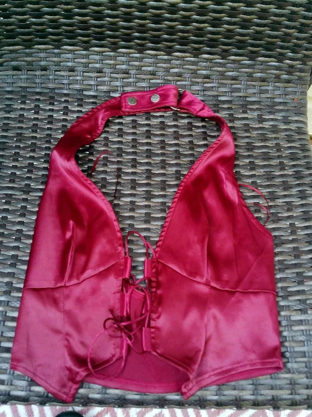 WINDSOR NEW WITH TAGS WINE COLOR HALTER SIZE SMALL